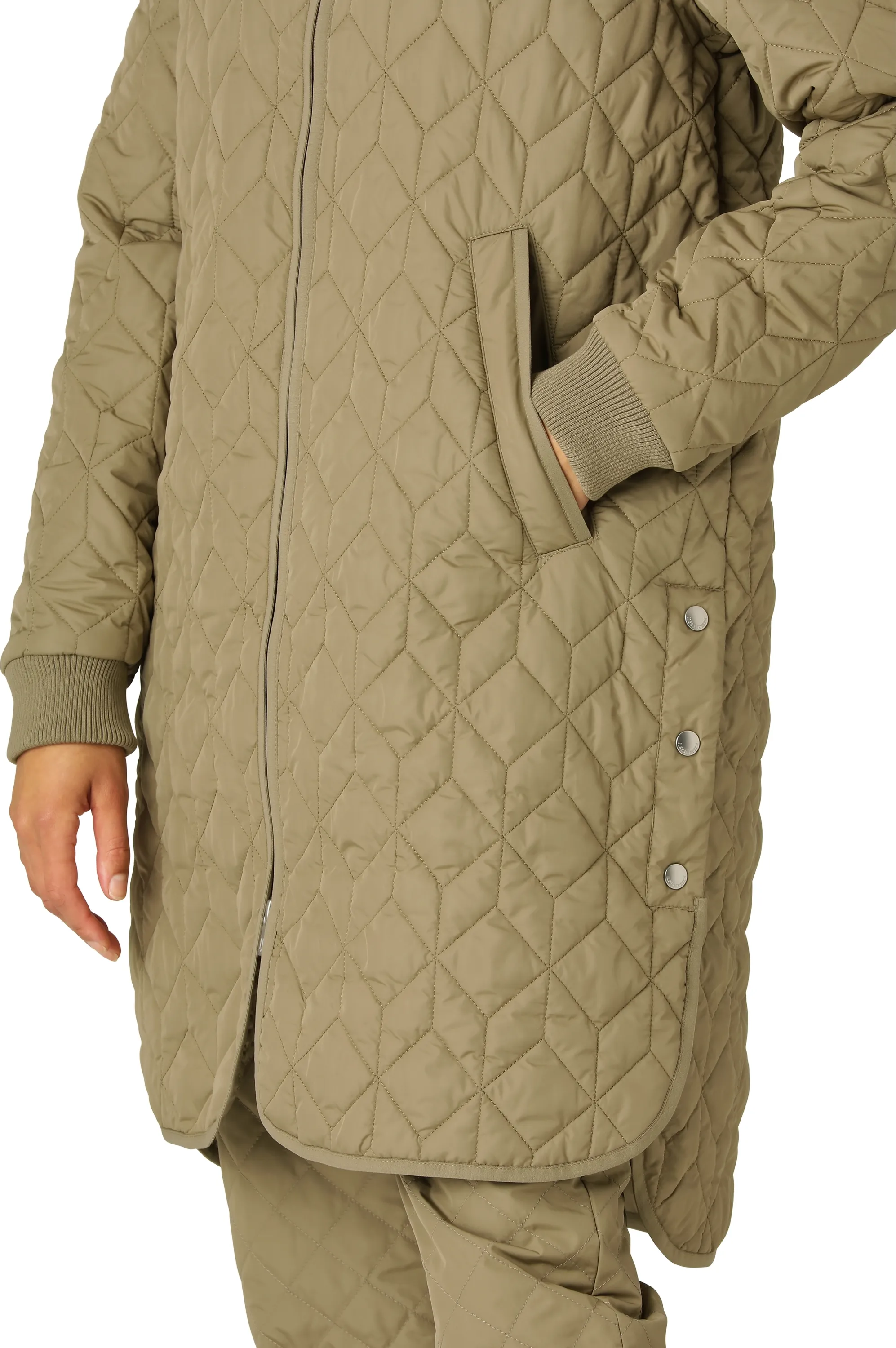 Ilse Jacobsen Women&#x27;s Padded Quilt Coat Sage | Buy Ilse Jacobsen Women&#x27;s Padded Quilt Coat Sage here | Outnorth