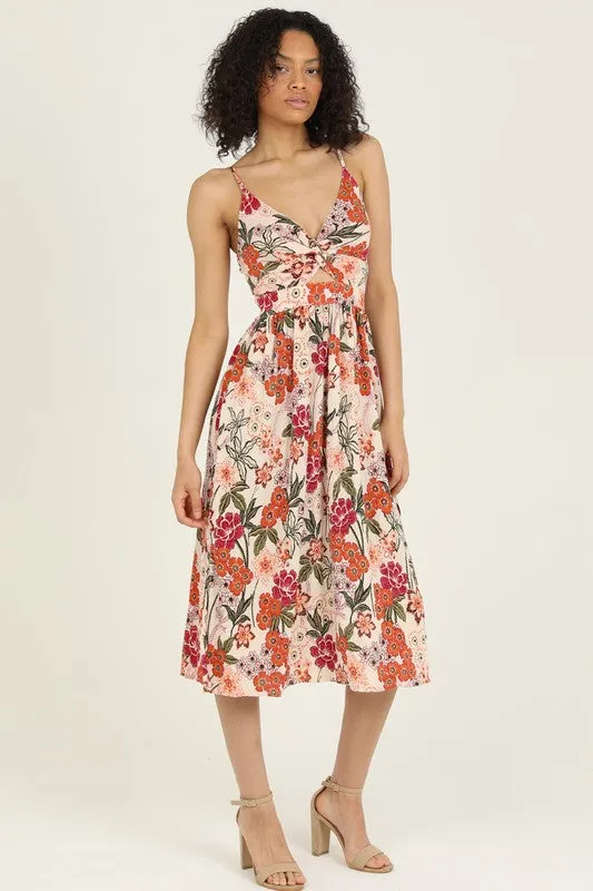 Jaycee Floral Mid Dress