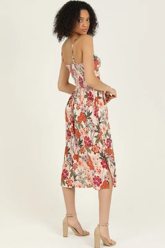 Jaycee Floral Mid Dress