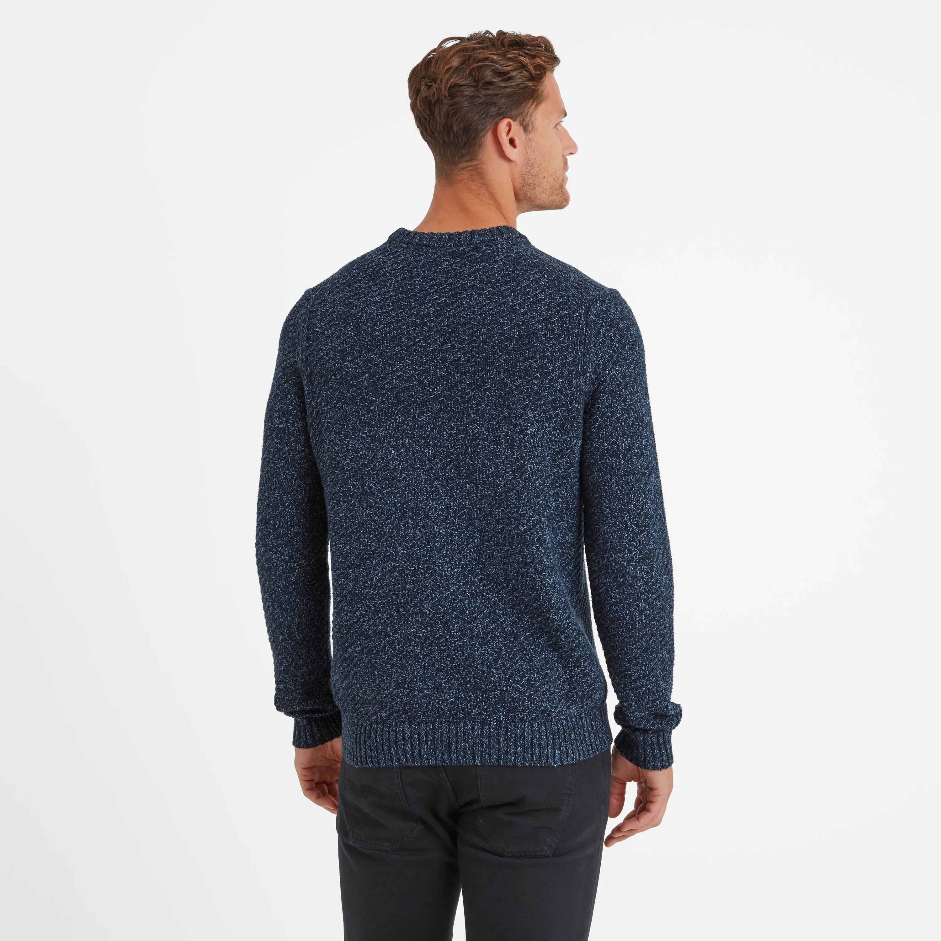 Jeremy Mens Knitted Jumper - Dark Indigo
