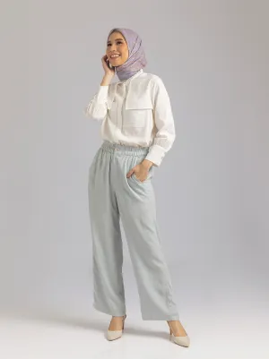 KEFI LINEN PANTS ICY GREY