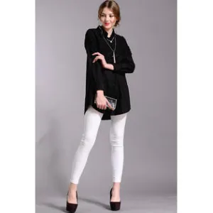 Ketty More Women Lace Decorated Plus Size Shirt-KMWSB788