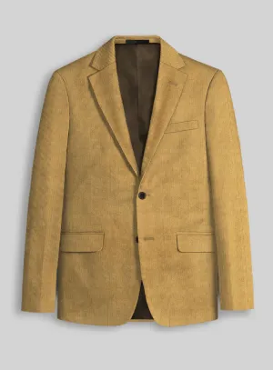 Khaki Stretch Pin Corduroy Jacket