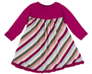 KicKee Pants Geology Stripe L/S Swing Dress