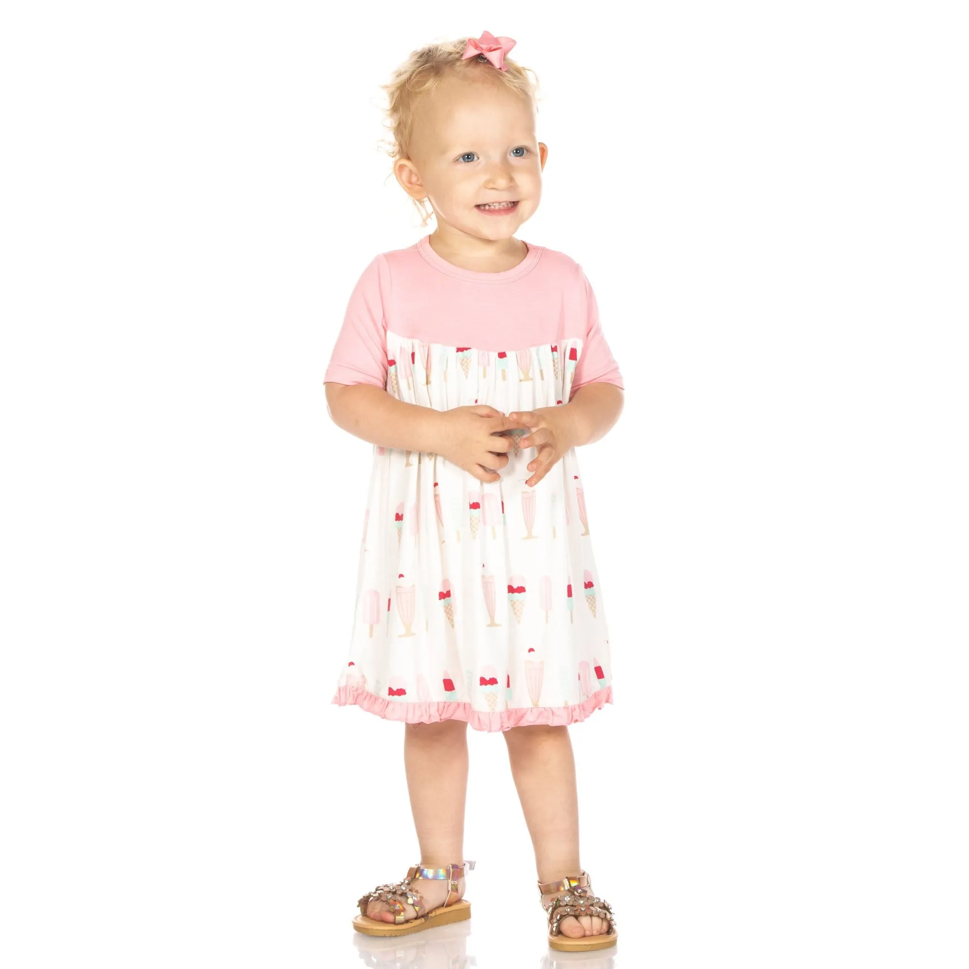 KicKee Pants Natural Ice Cream Shop Classic S/S Swing Dress