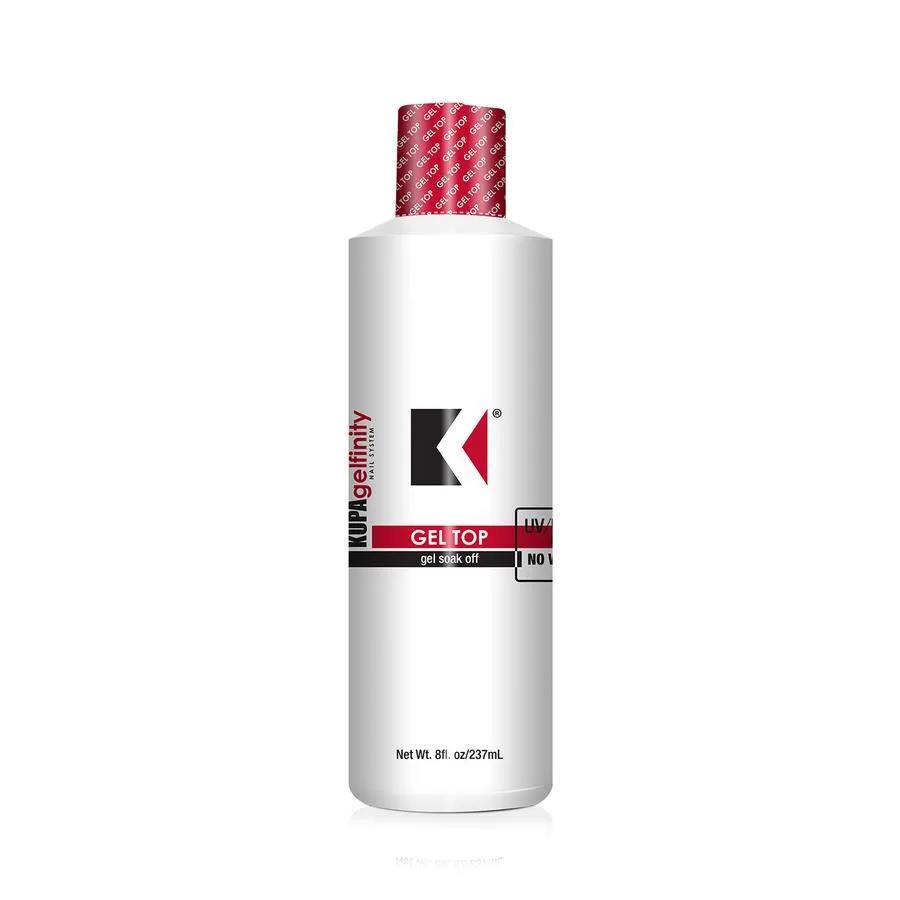 Kupa gel top coat 8 oz Refill no wipe