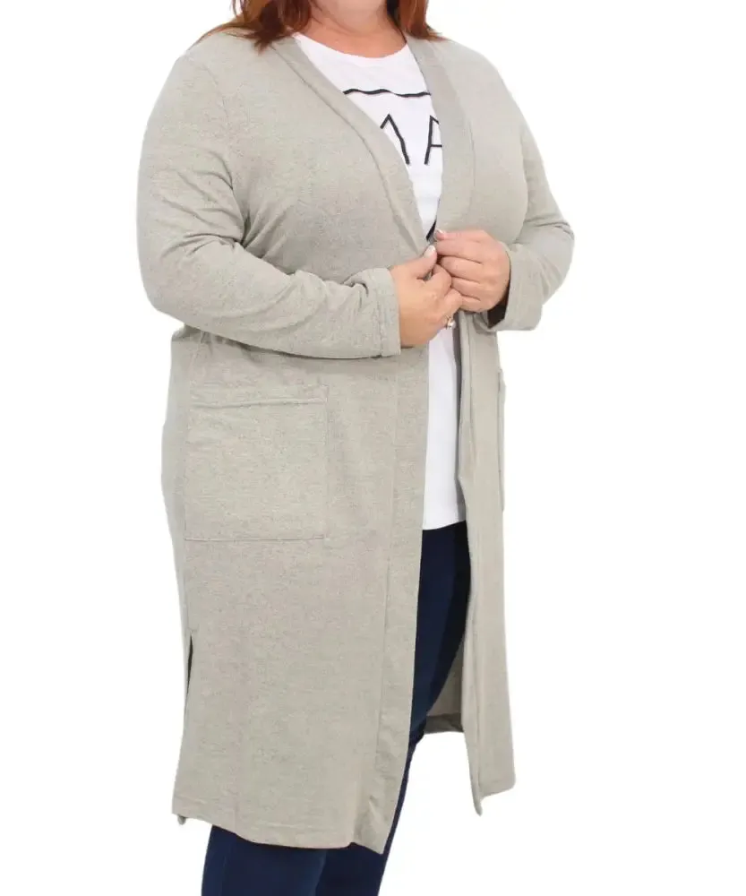 Ladies Plain Long Gilet