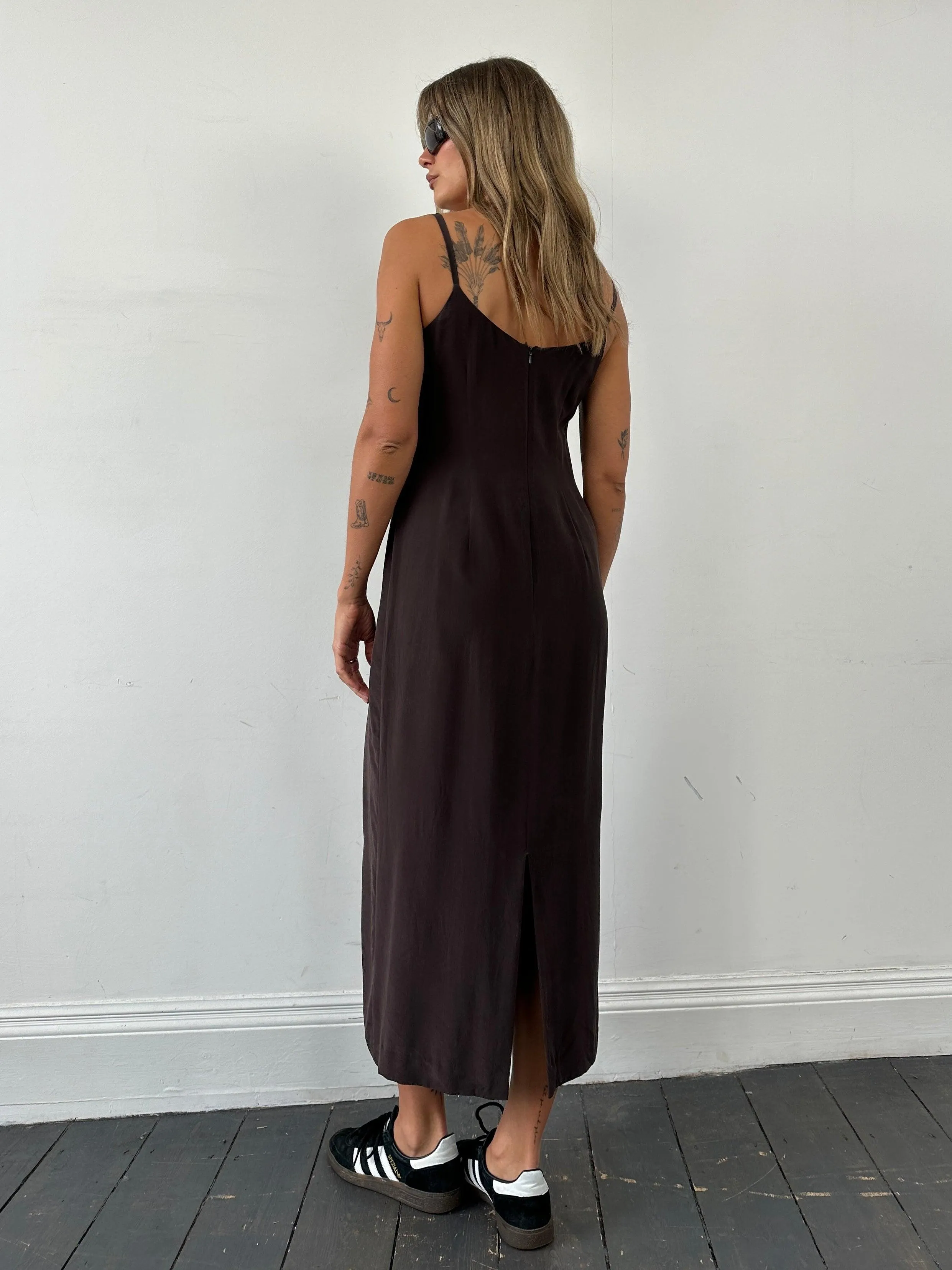 Laura Ashley Pure Silk Floor Length Slip Dress - M