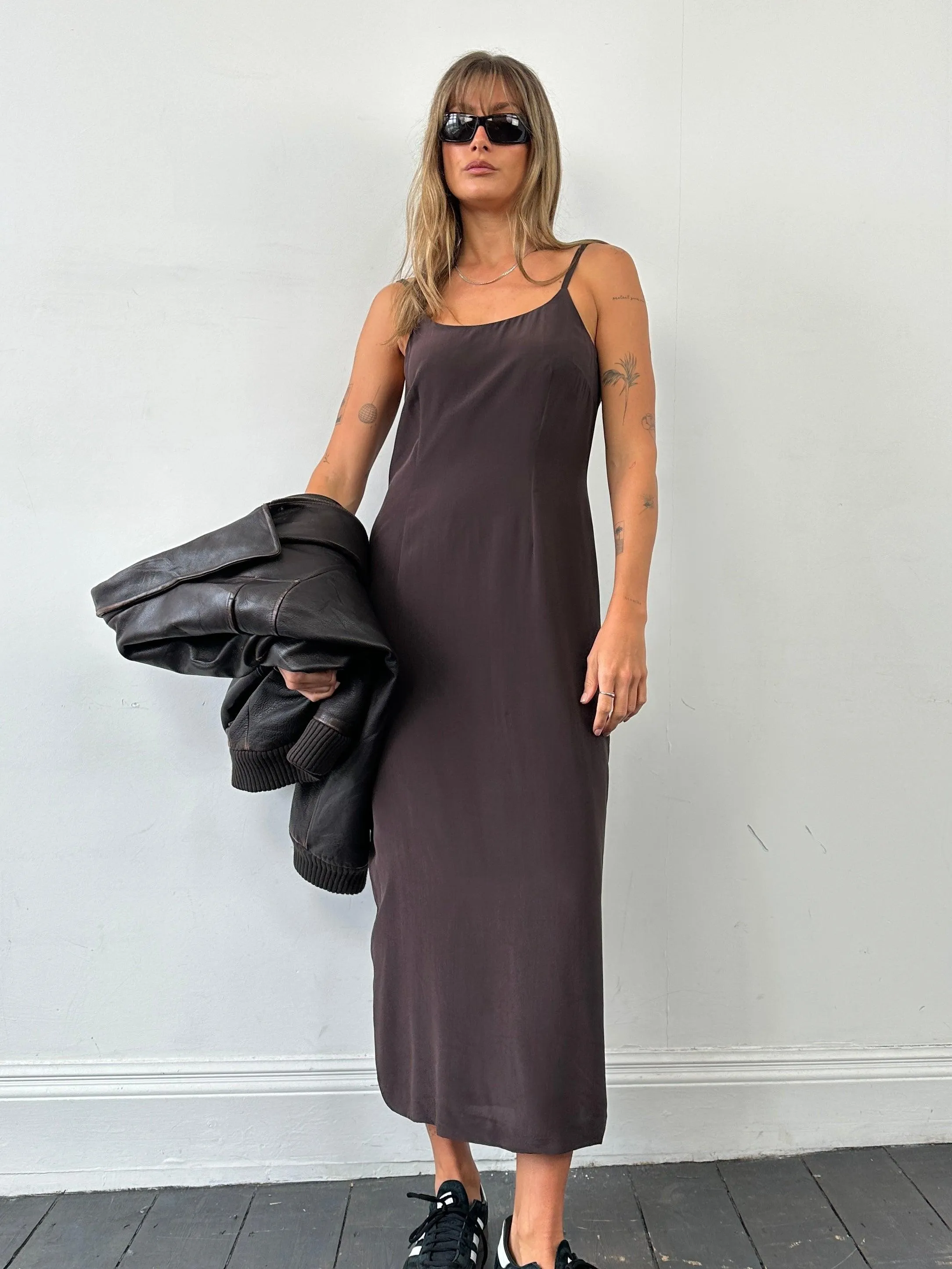 Laura Ashley Pure Silk Floor Length Slip Dress - M