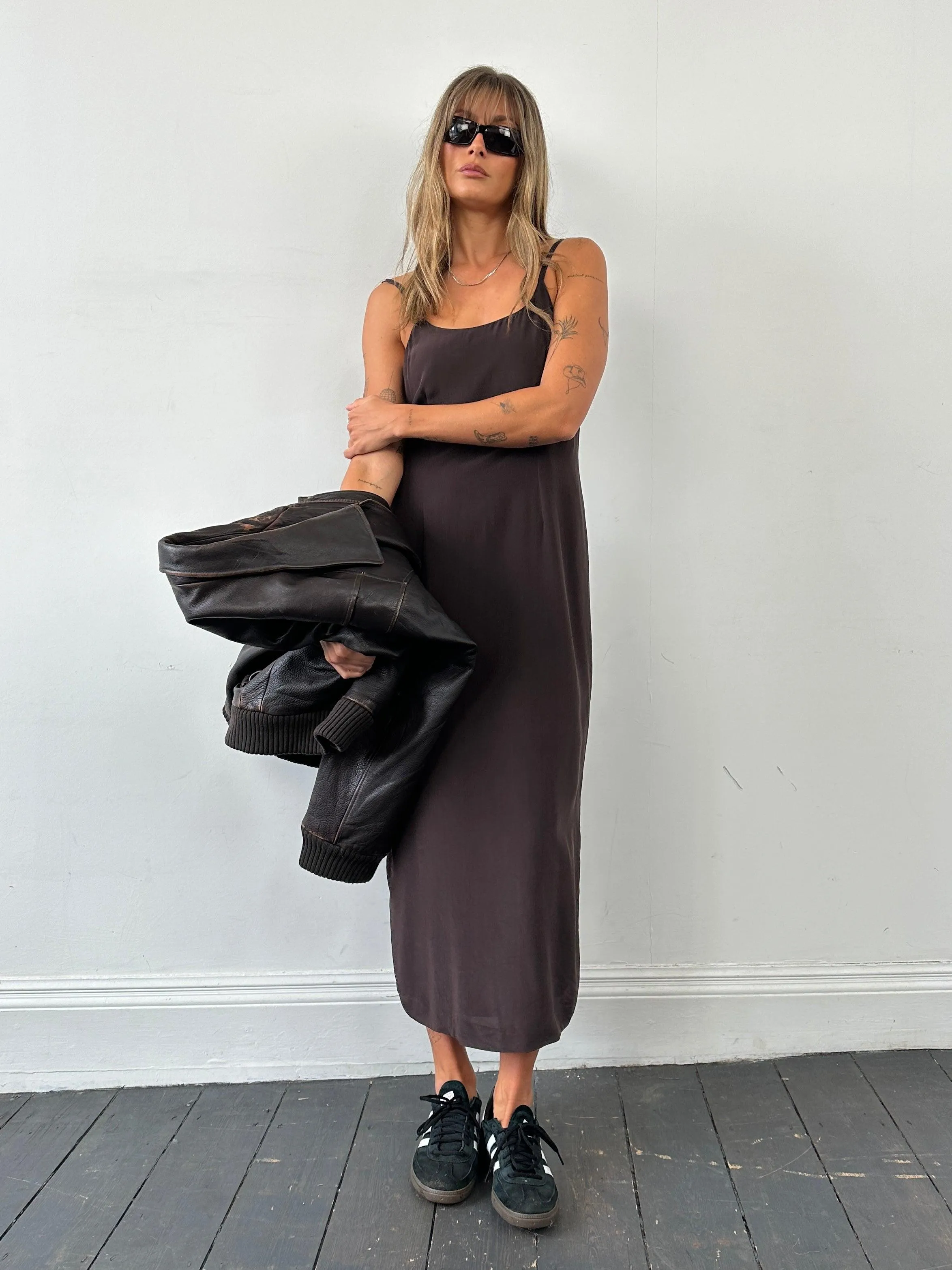 Laura Ashley Pure Silk Floor Length Slip Dress - M