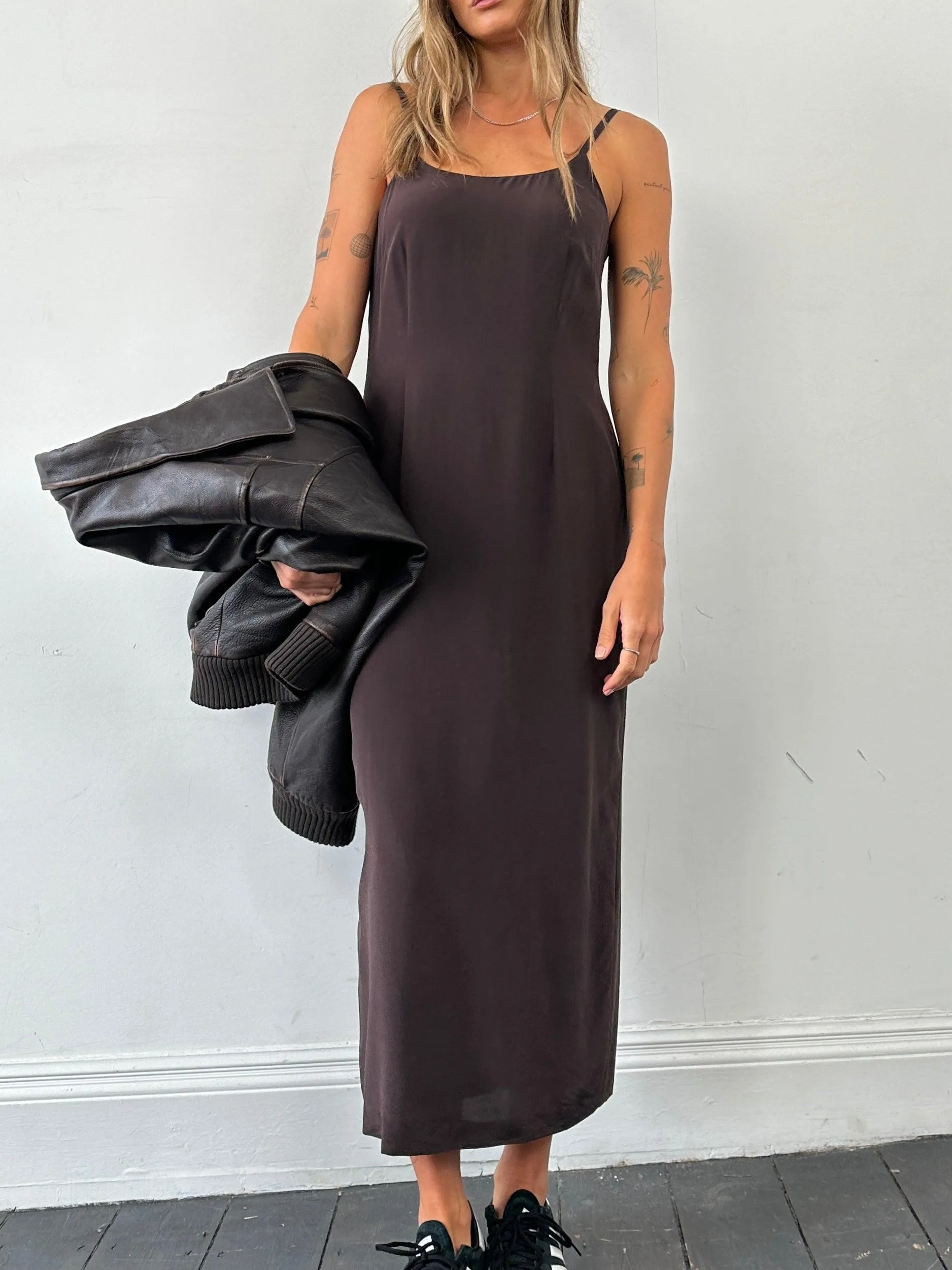 Laura Ashley Pure Silk Floor Length Slip Dress - M