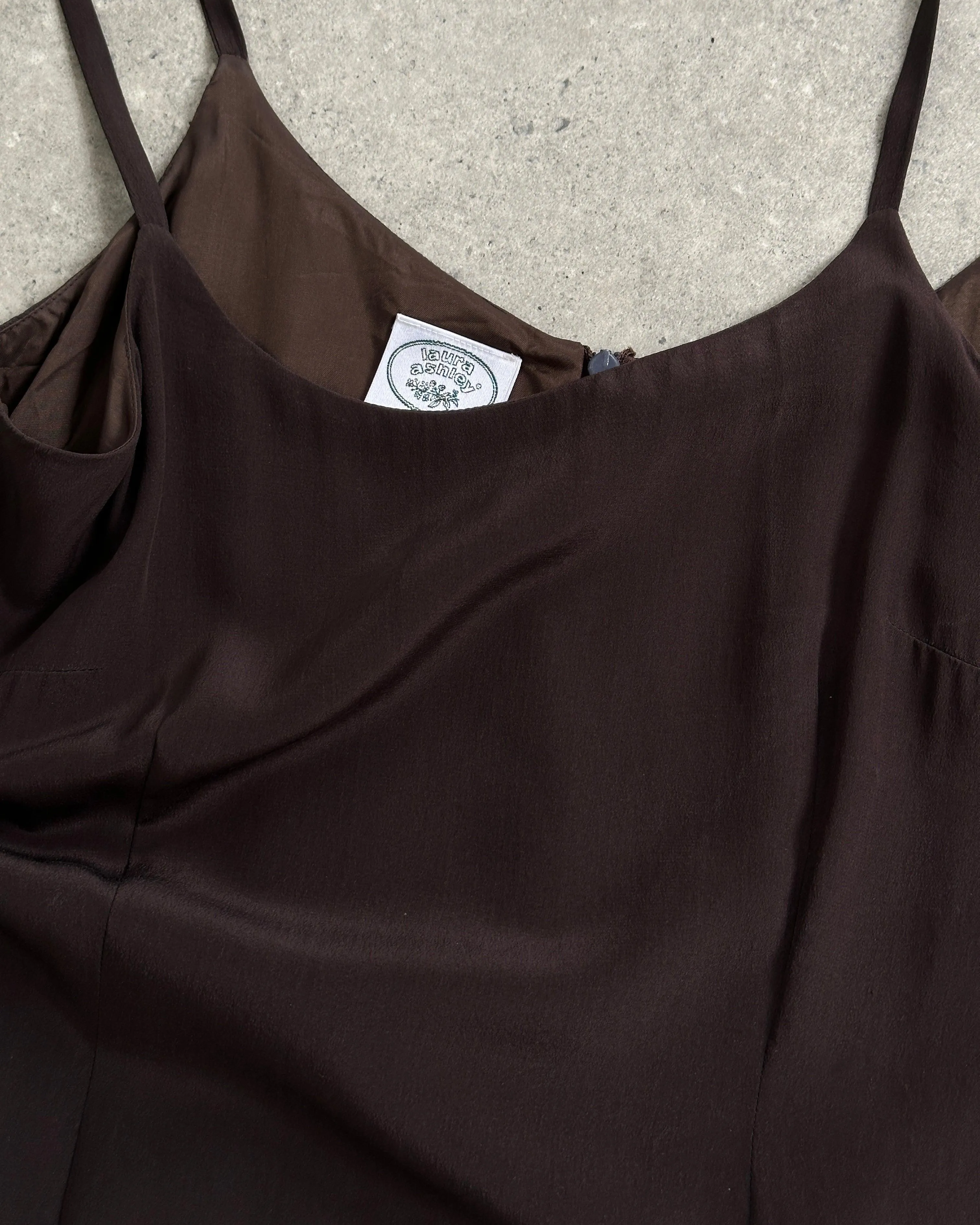 Laura Ashley Pure Silk Floor Length Slip Dress - M