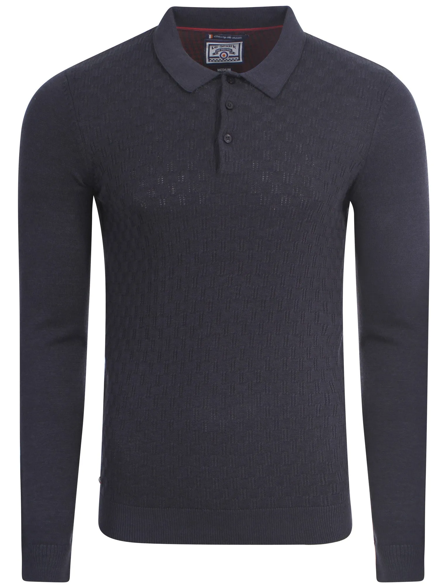Le Shark Klay knitted polo in blue