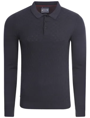 Le Shark Klay knitted polo in blue