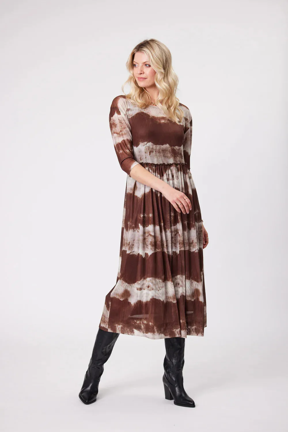 Lemon Tree Sarai Dress Mocha Clouds