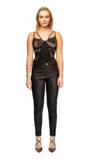 Luxy High Waisted Leather Pants