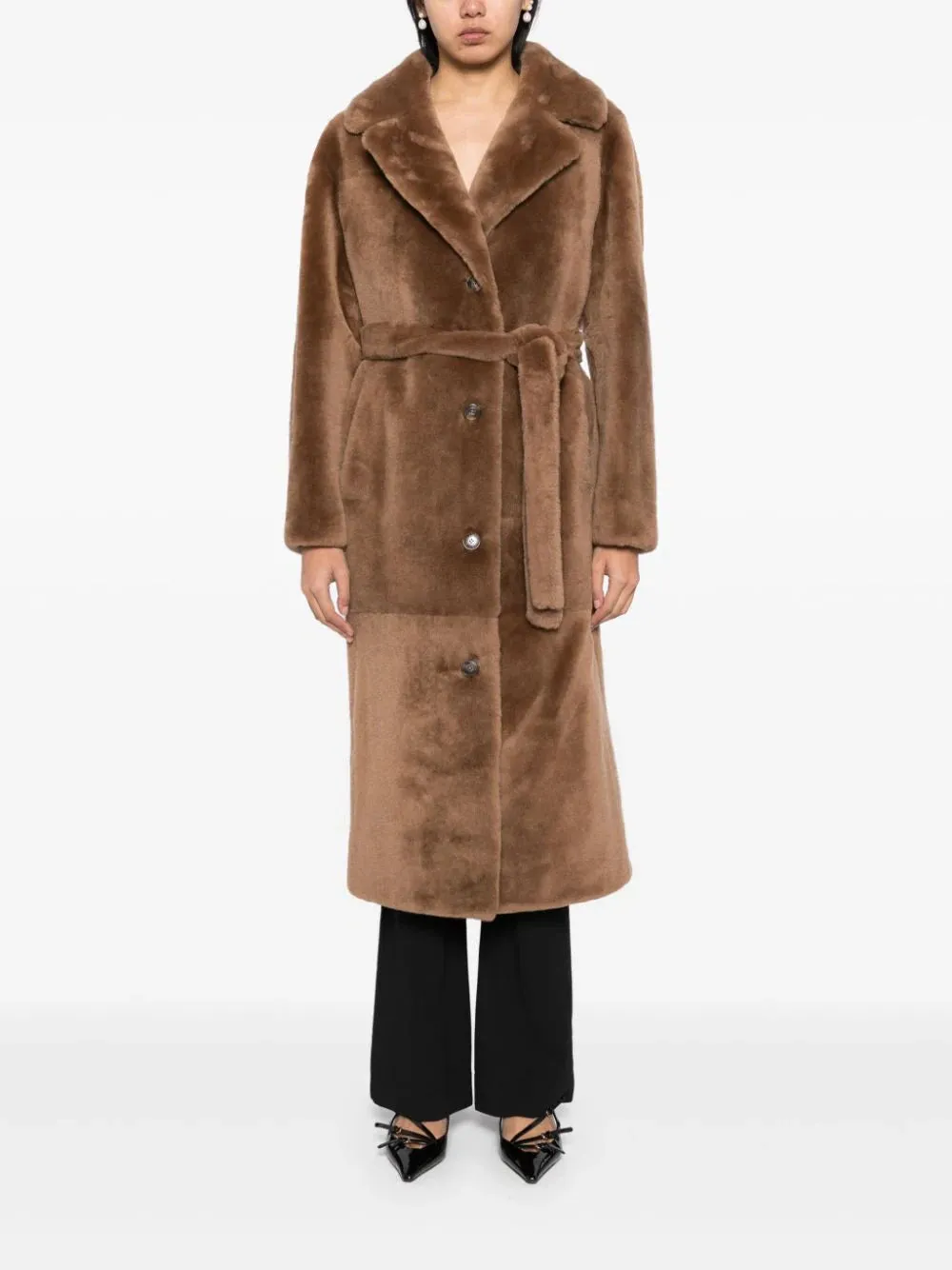 Manteau 120cm Coat in Brown