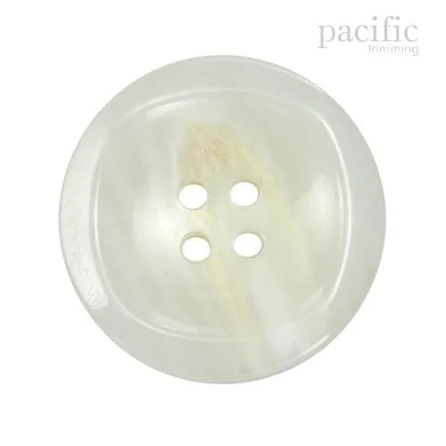 Marble Concave 4 Hole Polyester Jacket Coat Button