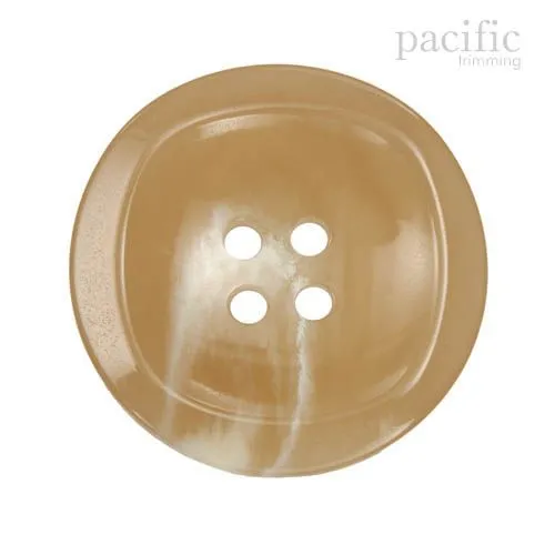 Marble Concave 4 Hole Polyester Jacket Coat Button