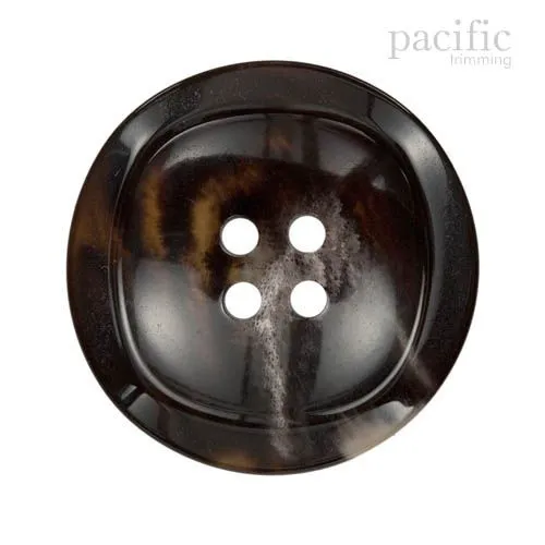 Marble Concave 4 Hole Polyester Jacket Coat Button