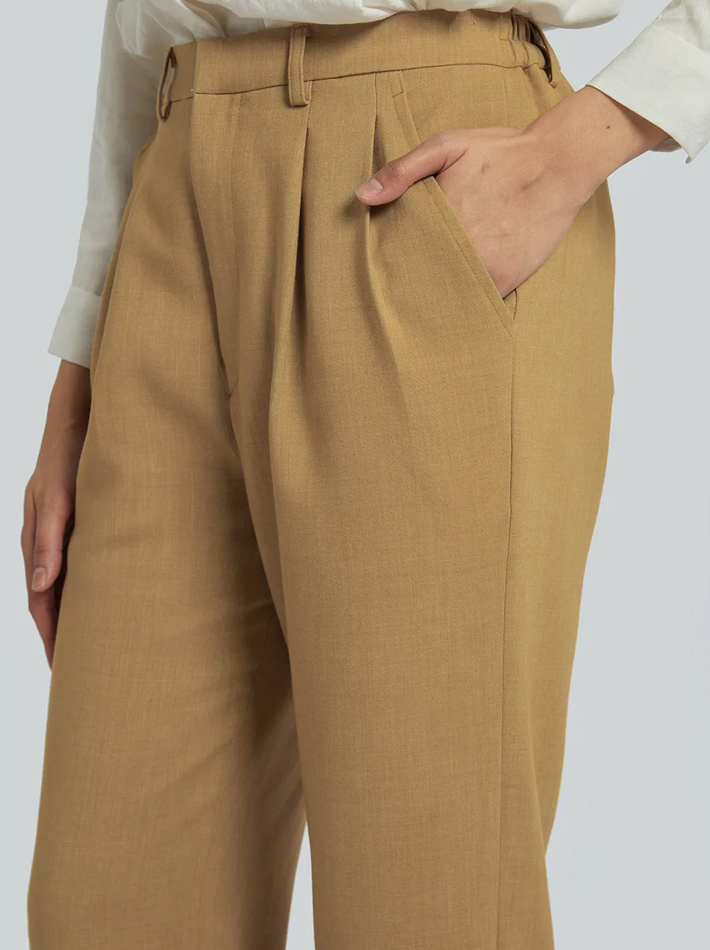 MARLOW PANTS PLAIN CAMEL