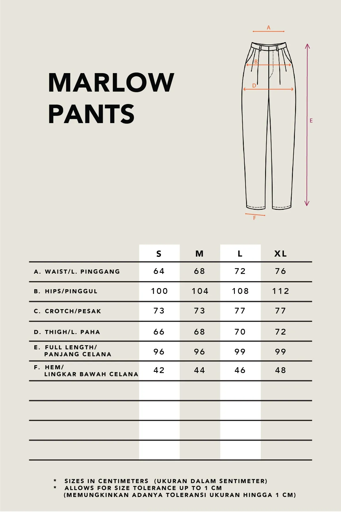 MARLOW PANTS PLAIN CAMEL