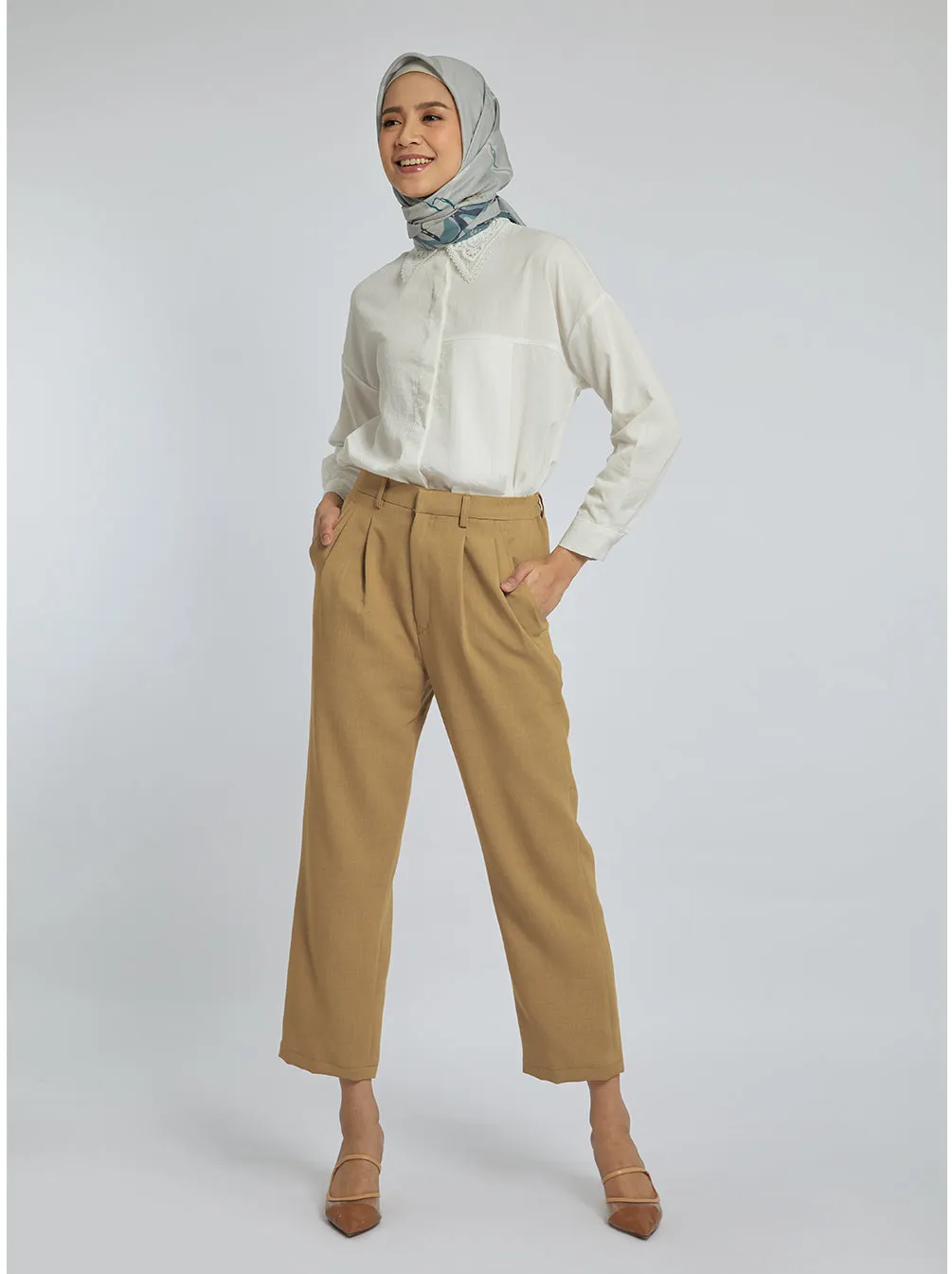 MARLOW PANTS PLAIN CAMEL