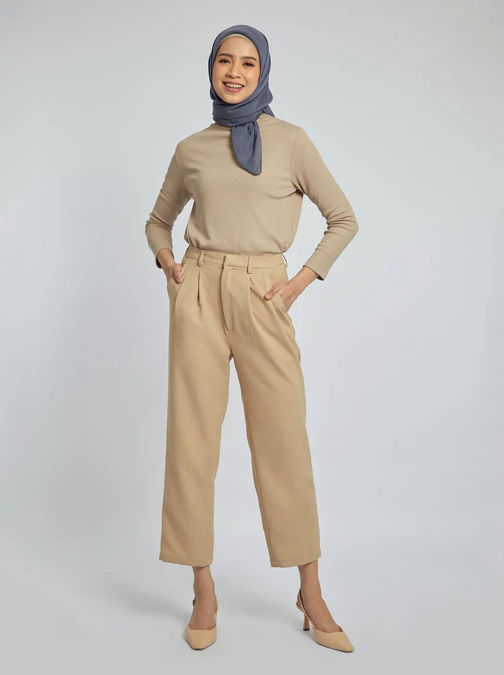 MARLOW PANTS PLAIN MOCHA