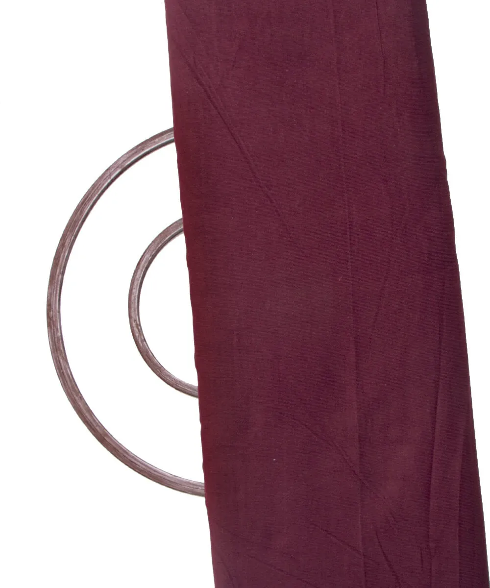 Maroon Colour Plain Corduroy Fabric