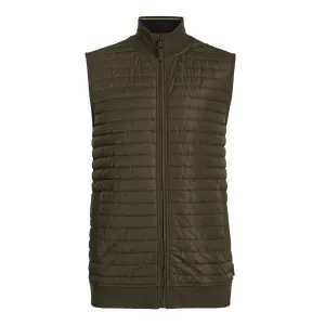 Men Rapids-Quilted Jersey Gilet - Khaki