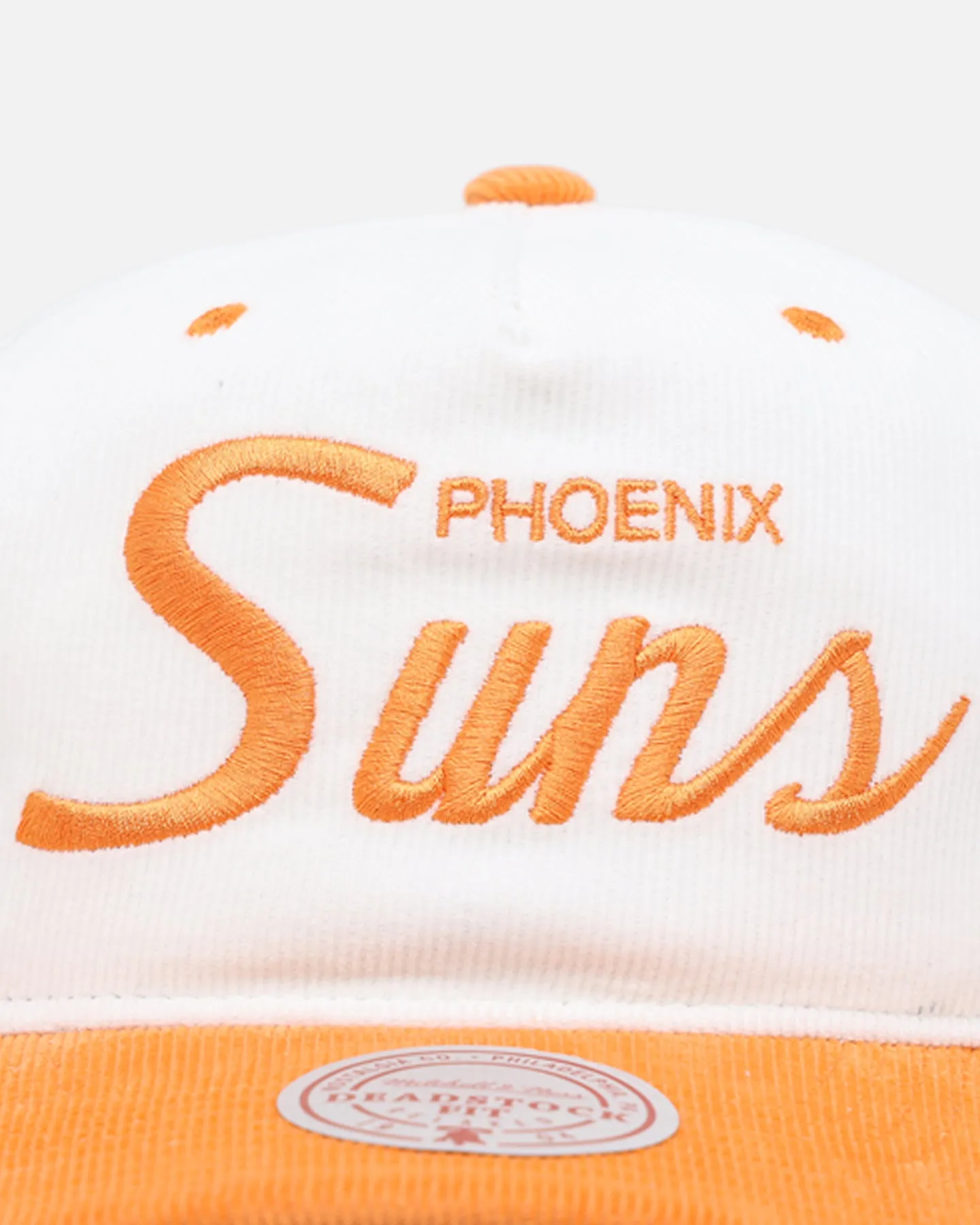 Mitchell & Ness Phoenix Suns 'Pastel Corduroy' Deadstock Snapback White Cream/Orange