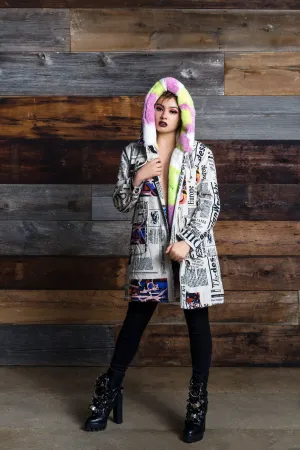 New York Times " Daily Print" Coat