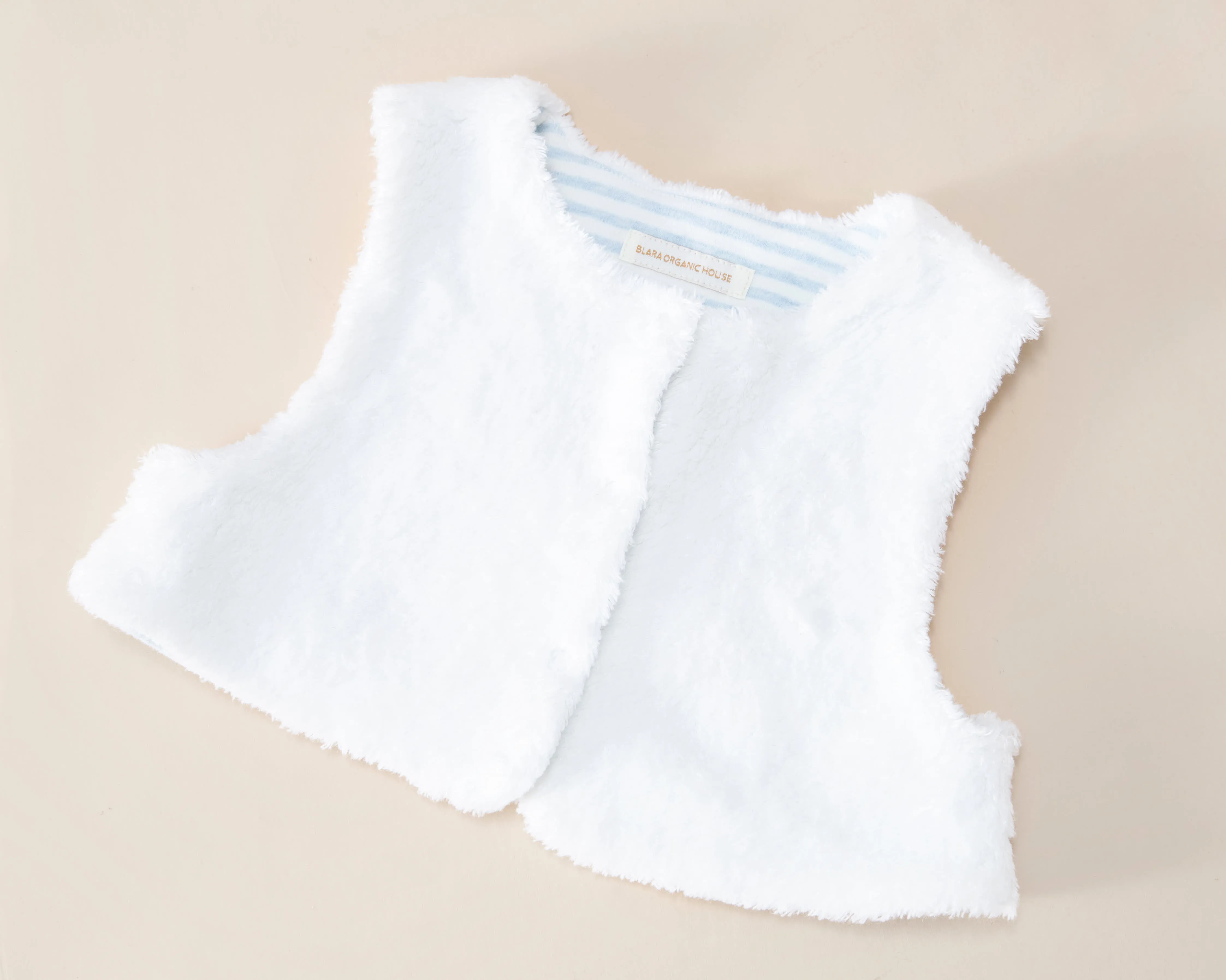 Padded Romper with Fluffy Gilet