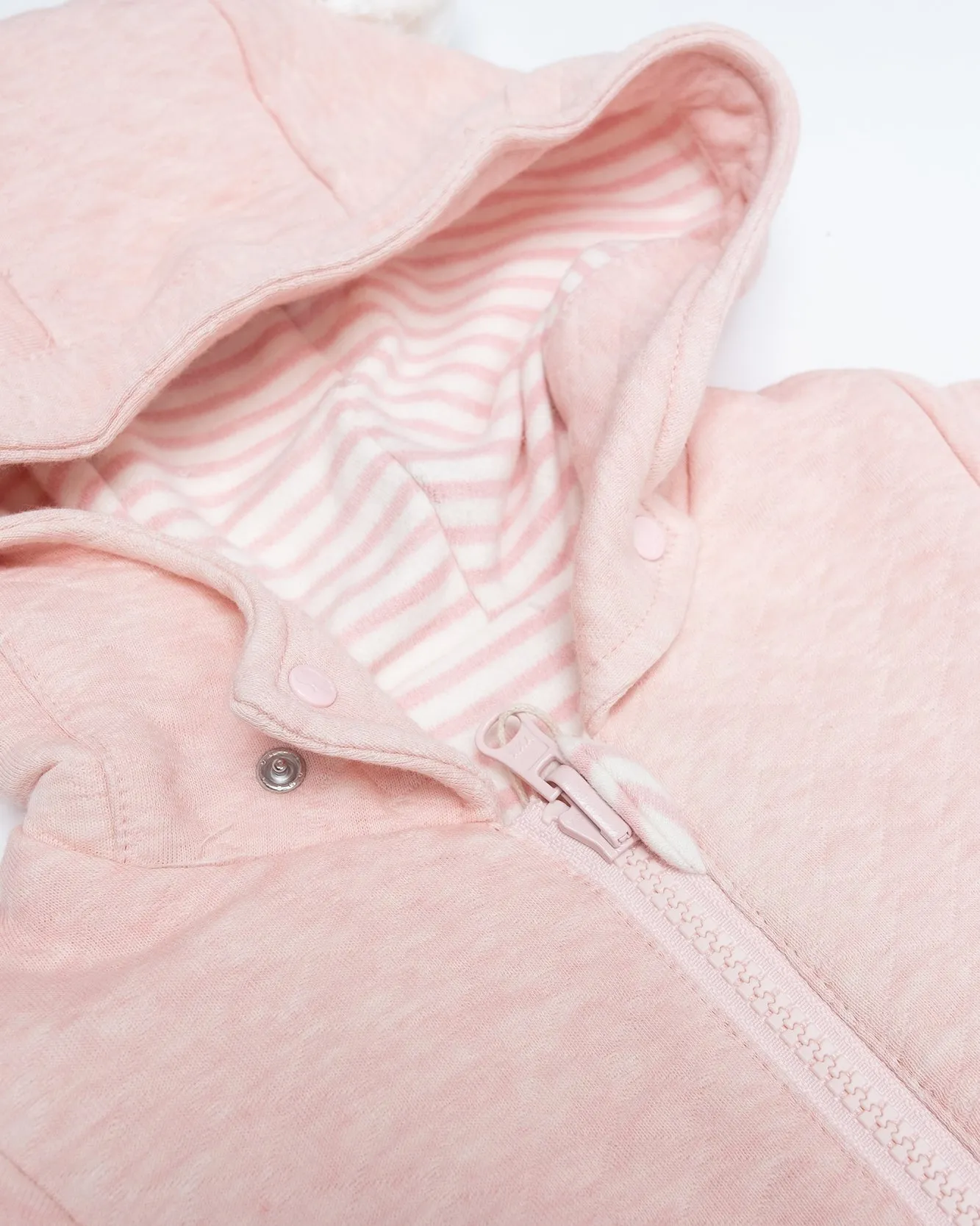 Padded Romper with Fluffy Gilet