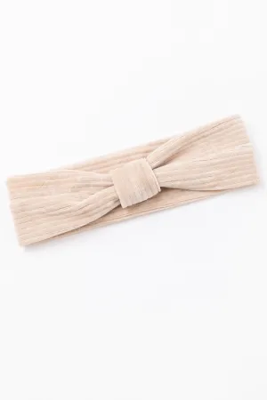 Perfect Plush Corduroy Headband In Beige