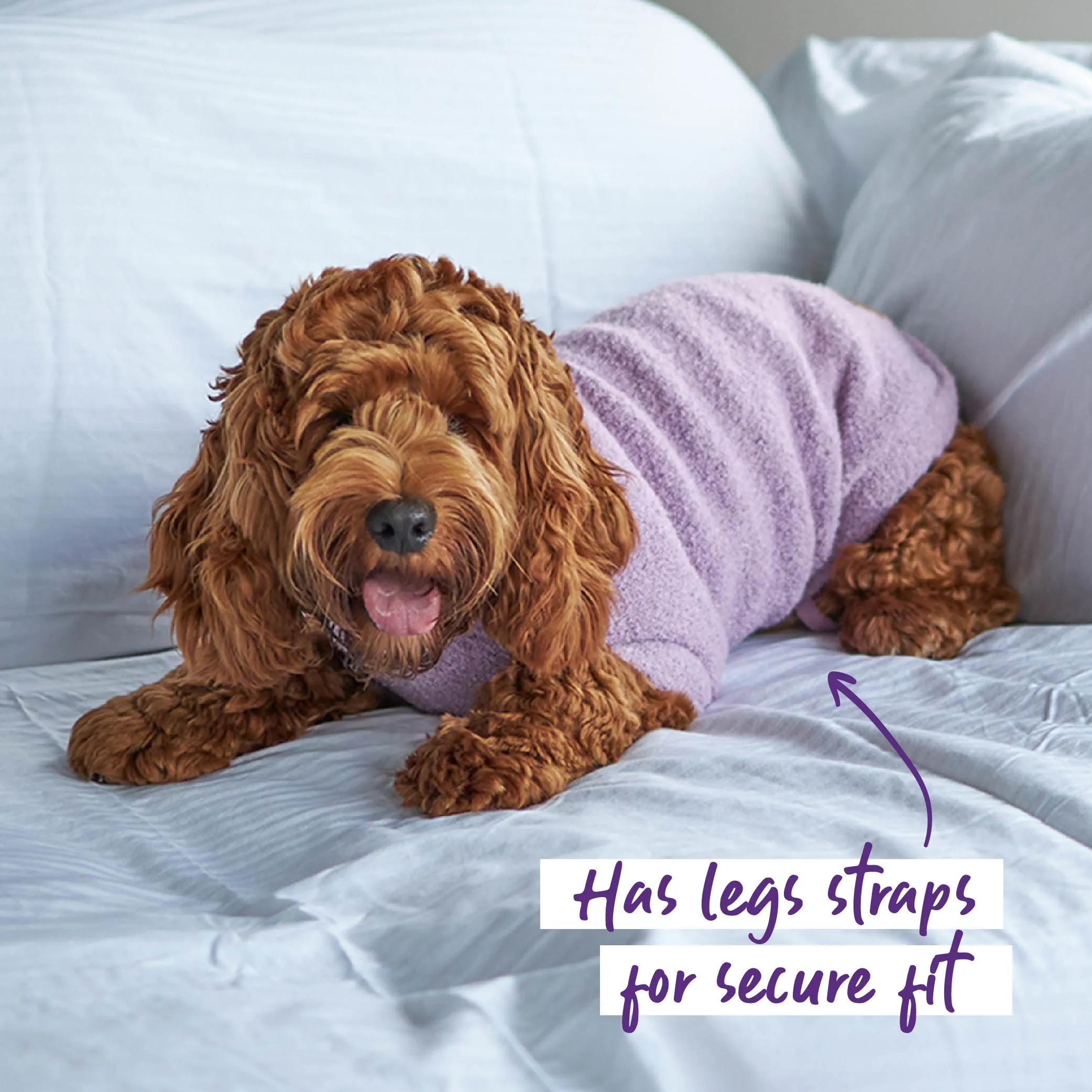 Plush Polo Dog Jumper - Pink