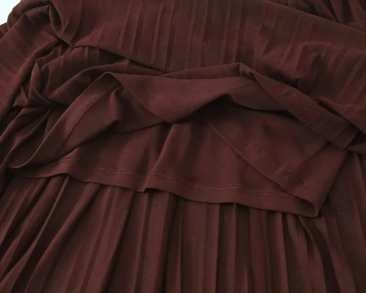 Pre Order:  Tube Top Pants Pleated Set