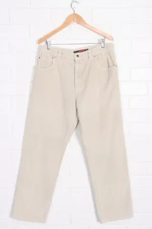 QUIKSILVER Ecru 'Kracker' Corduroy Pants (34)