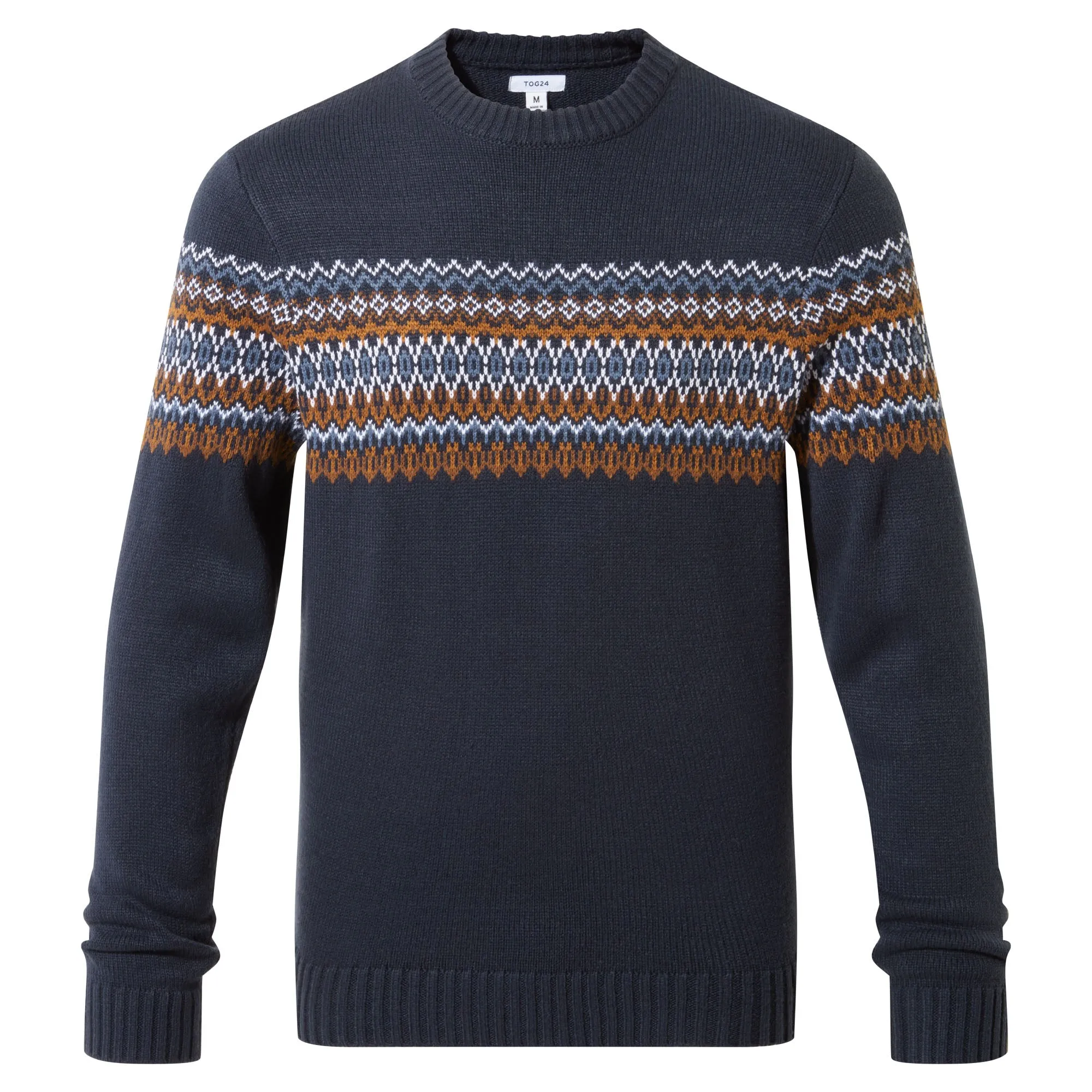 Reece Mens Knitted Jumper - Dark Indigo