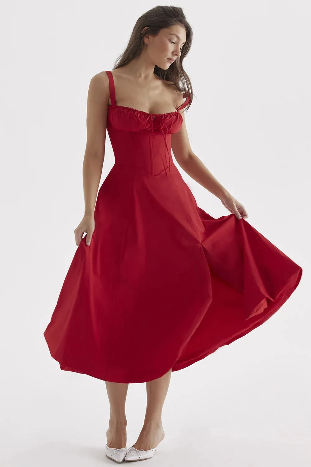 Selena Corset Midi Dress