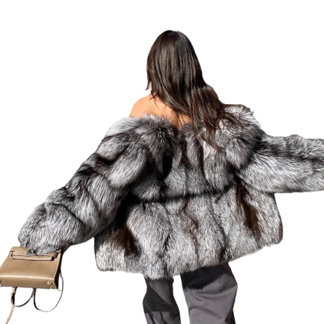 Silver Fur Coat