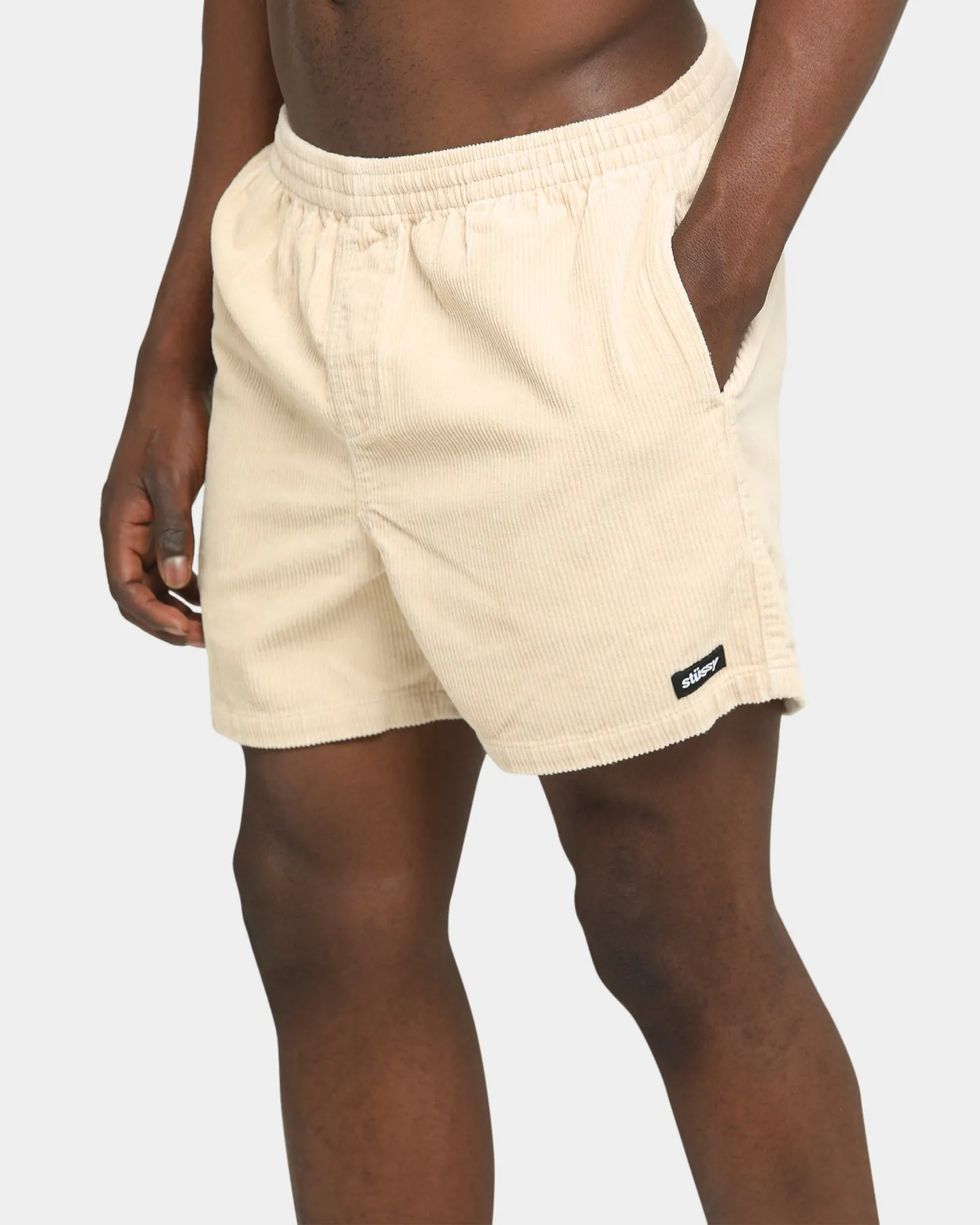 Stussy Cord Big Beachshort White Sand