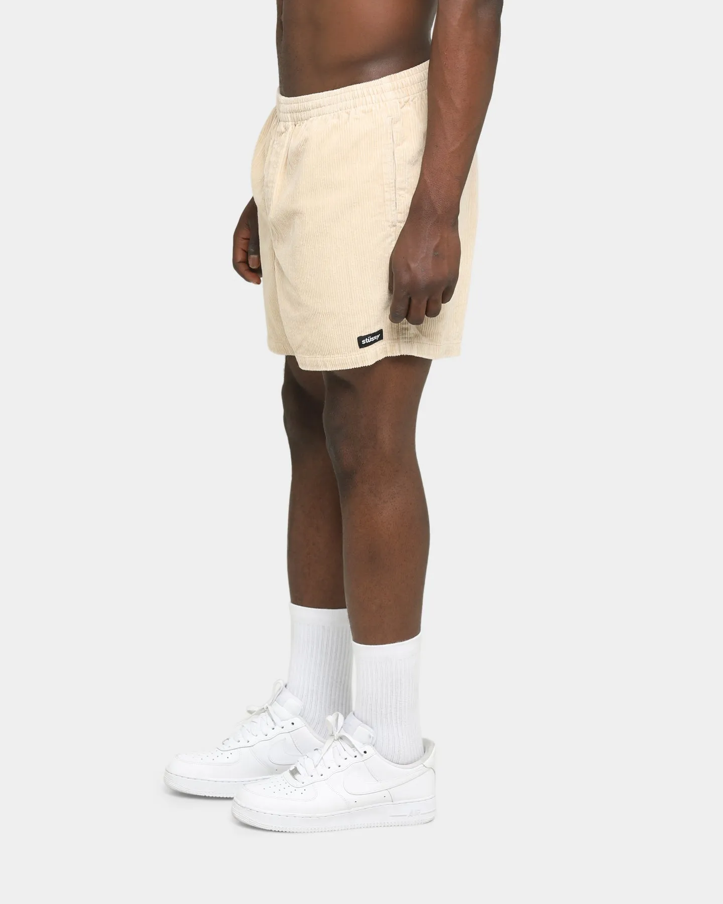 Stussy Cord Big Beachshort White Sand