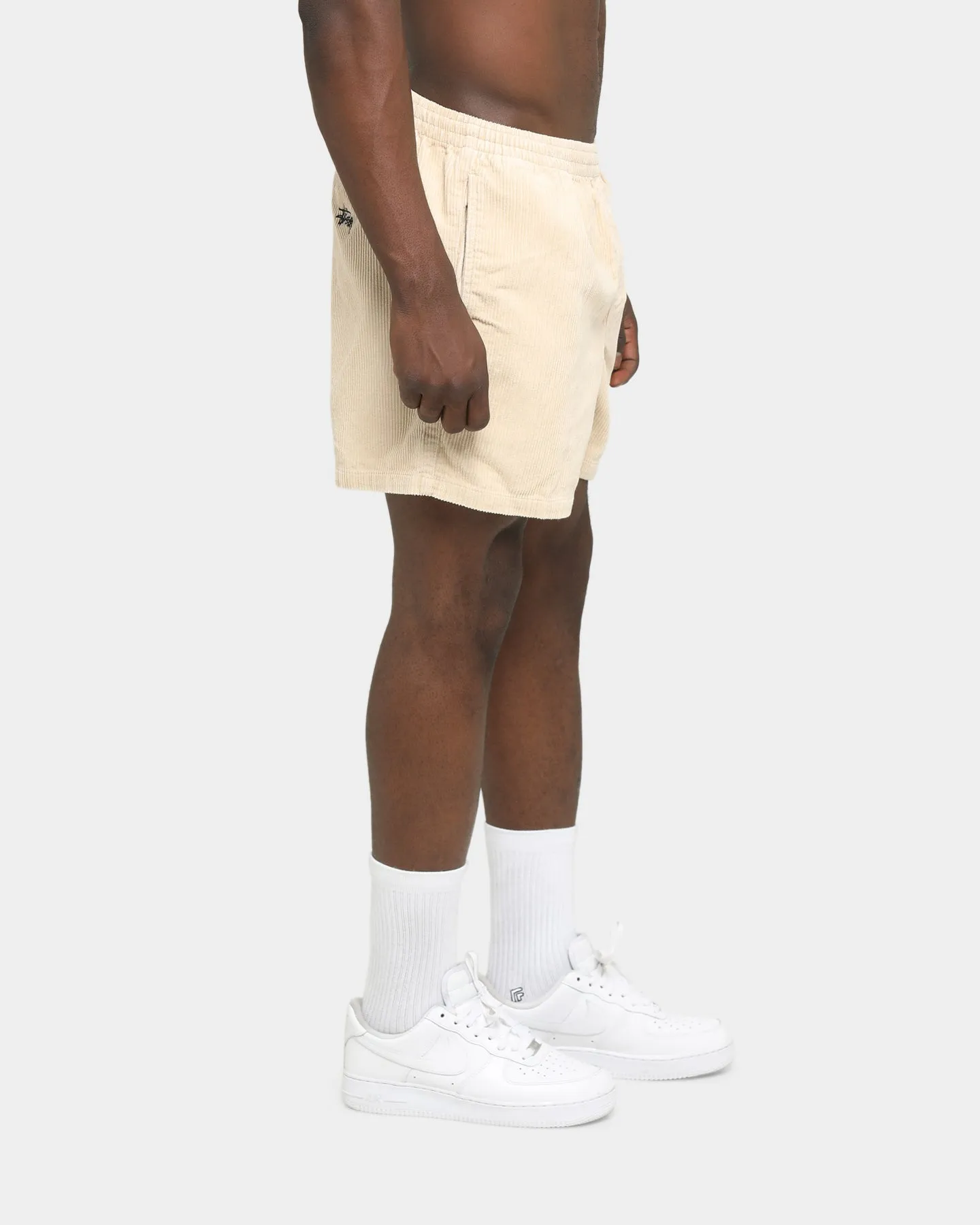 Stussy Cord Big Beachshort White Sand