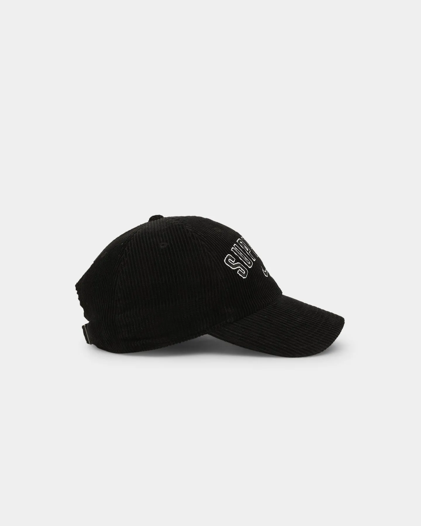 Supreme X Nike Arc Corduroy 6 Panel Strapback Black