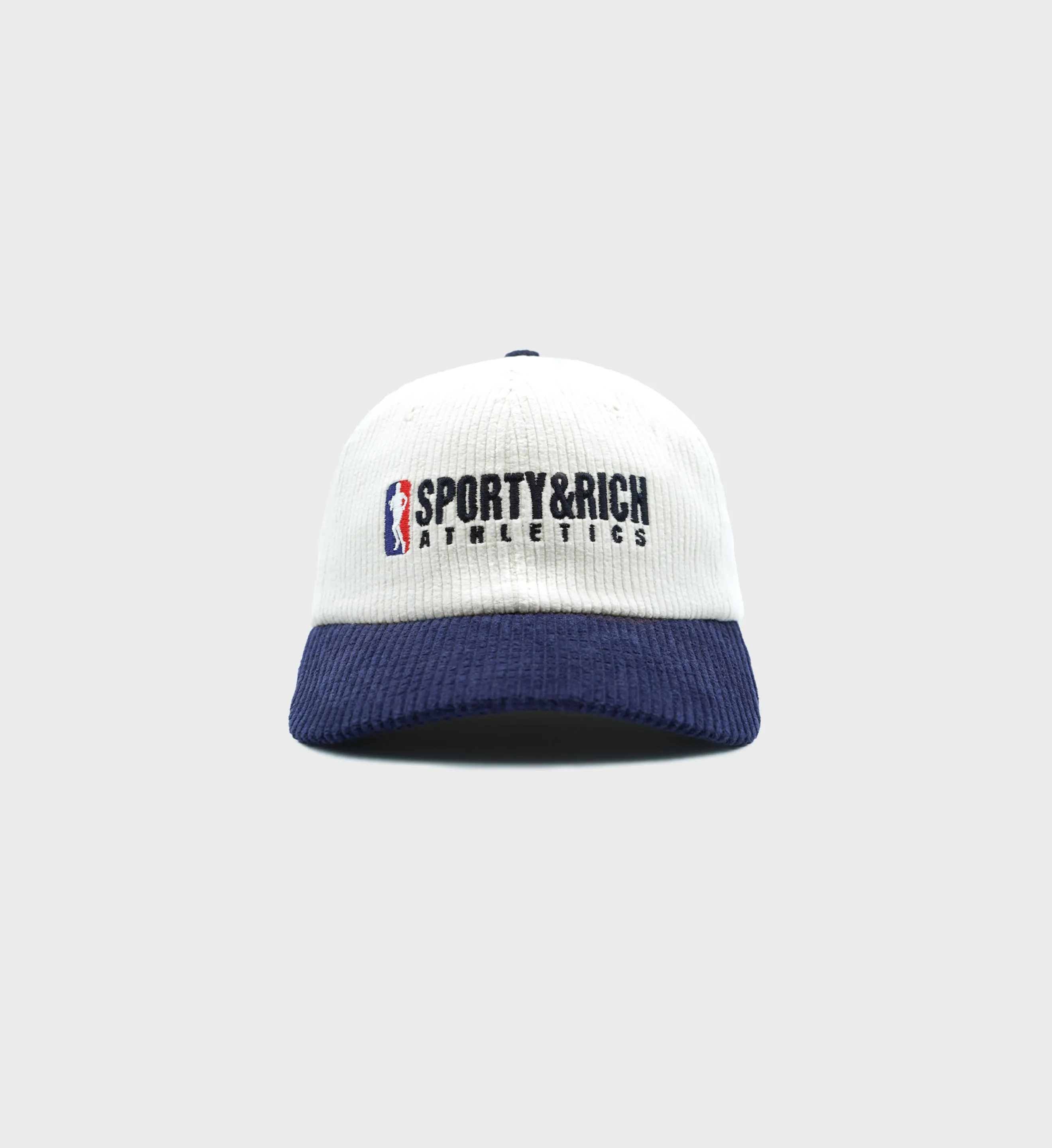 Team Logo Corduroy Hat - White/Navy