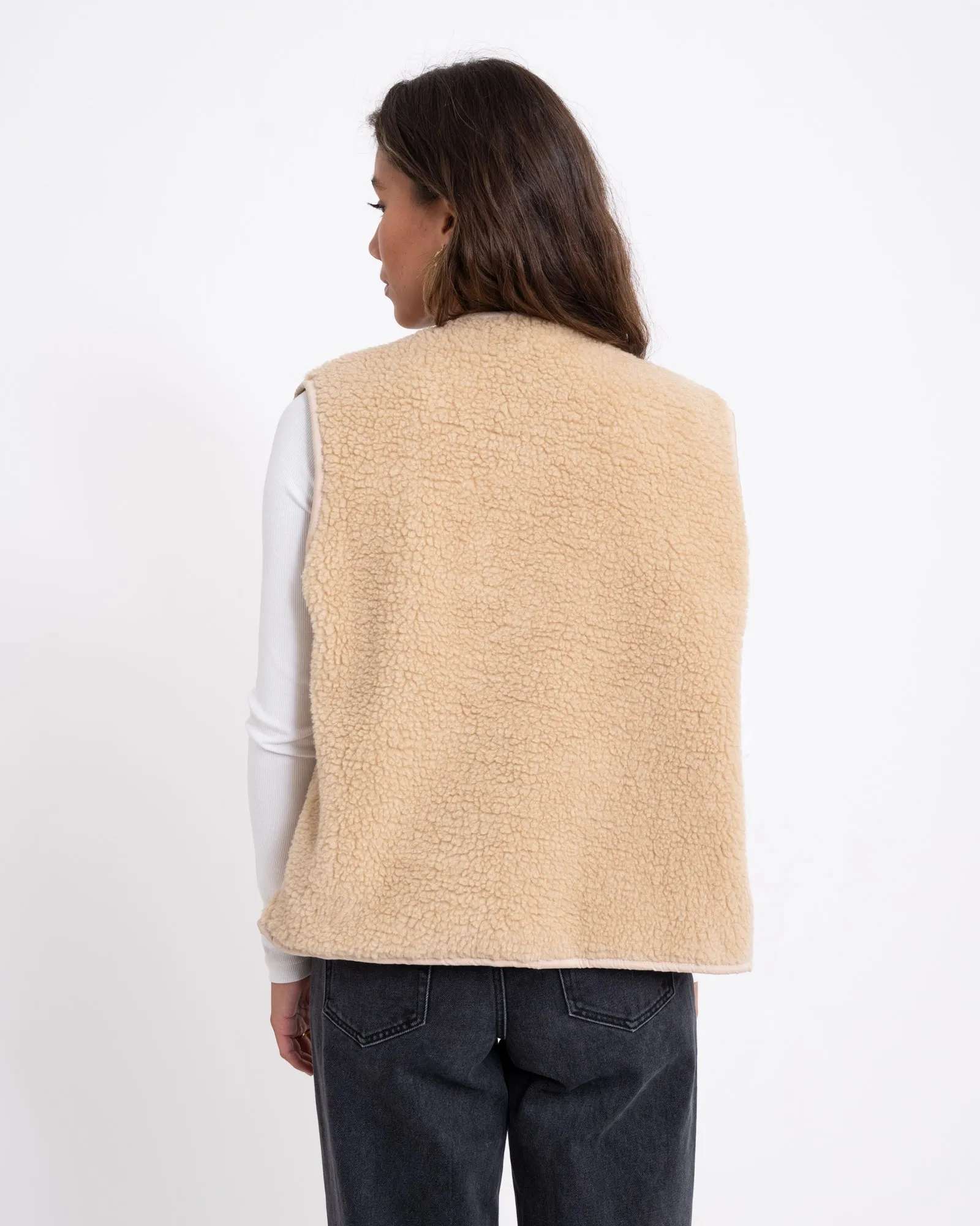 TILTIL Coco Gilet Teddy Beige One Size