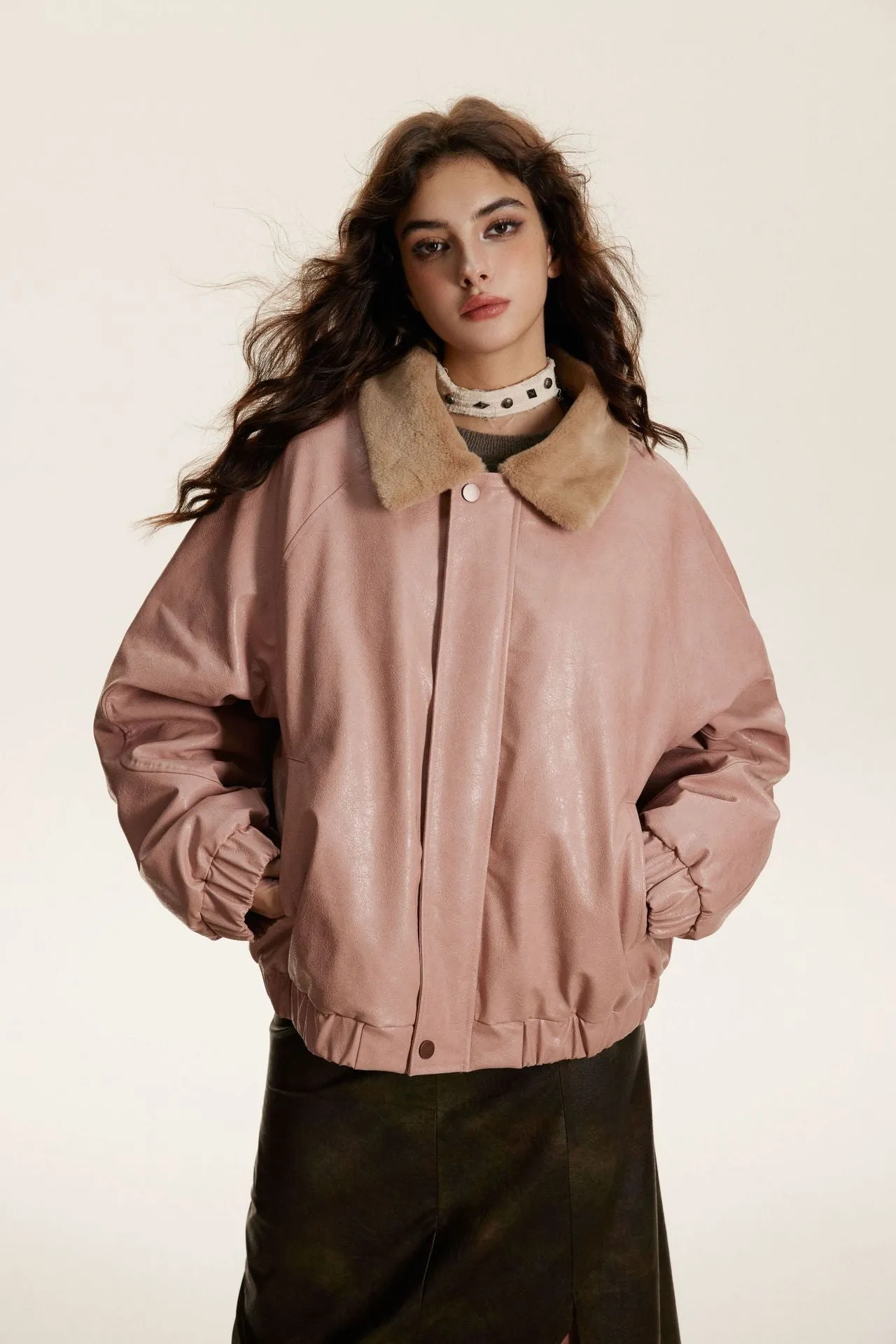 TODAMU® new winter new American retro hottie embroidered short cotton jacket