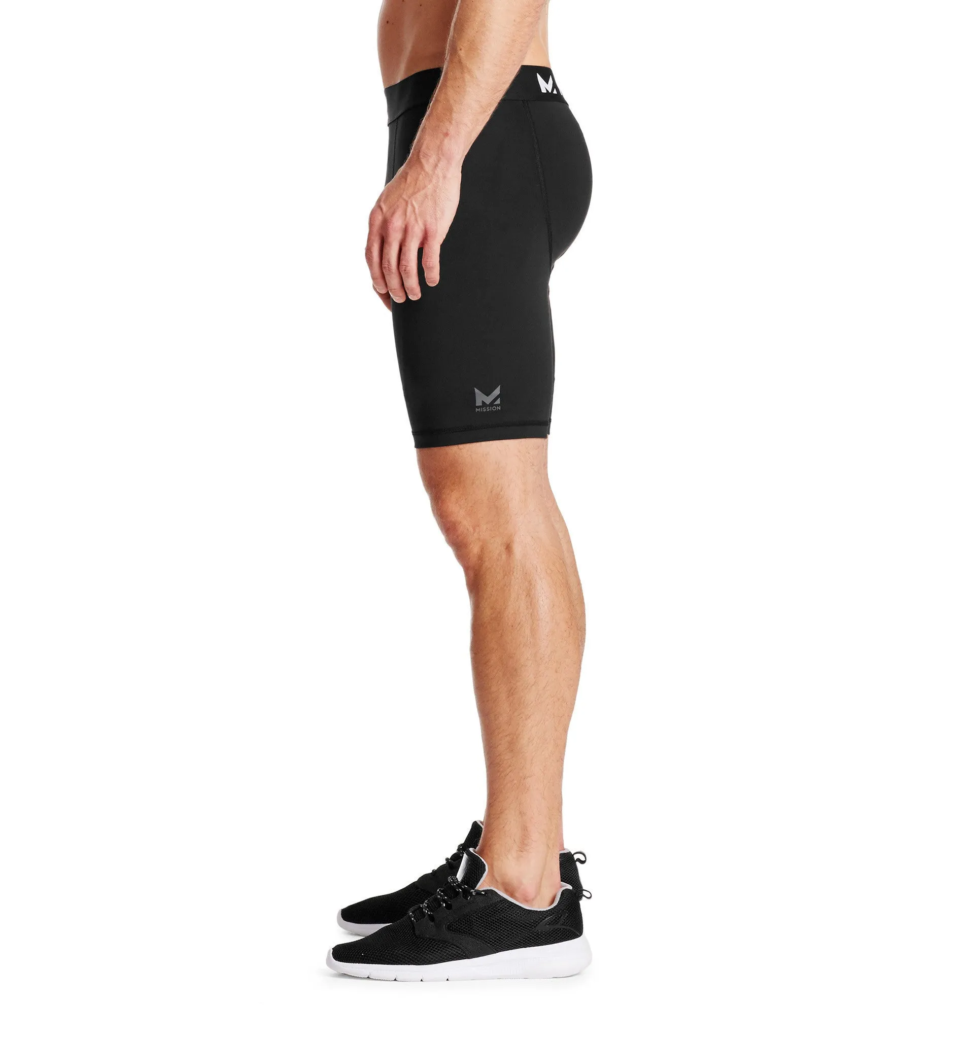 VaporActive Voltage 9" Compression Shorts | Moonless Night
