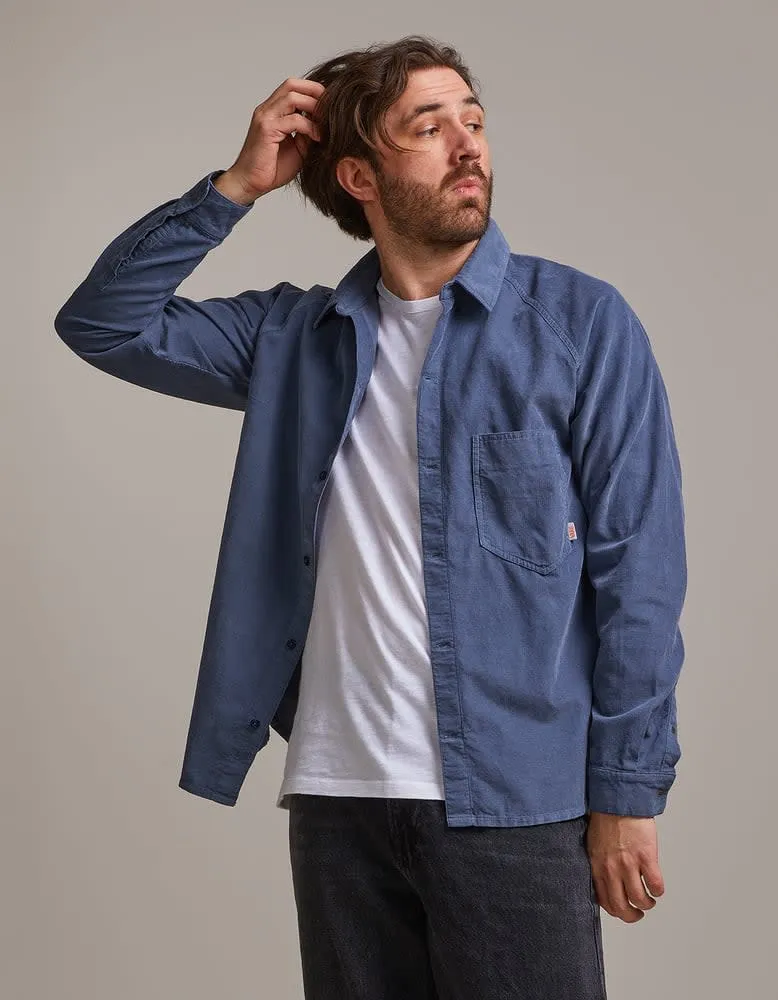 Varg Men&#x27;s Haväng Corduroy Shirt Ocean Blue | Buy Varg Men&#x27;s Haväng Corduroy Shirt Ocean Blue here | Outnorth
